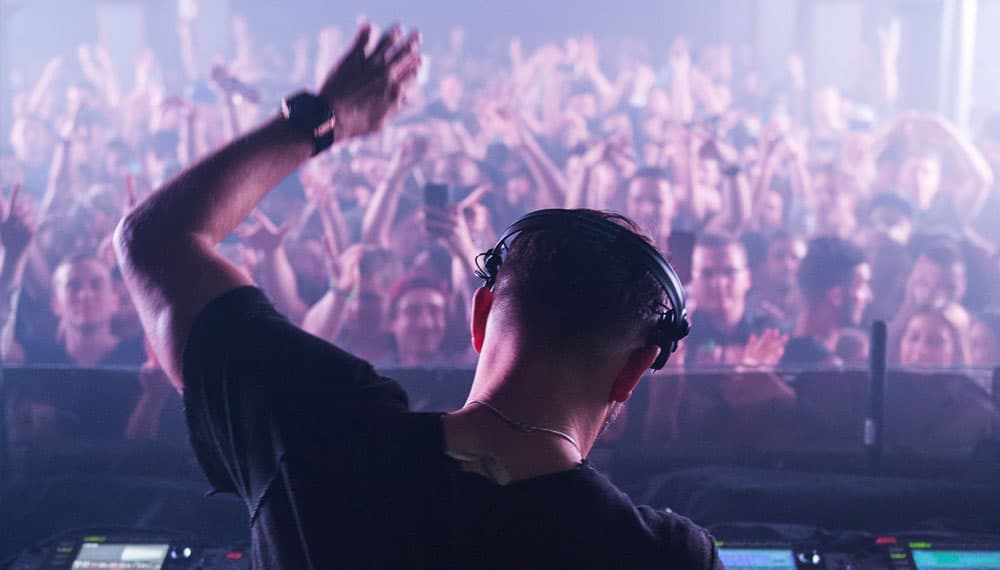 English producer Mark Knight during a Toolroom Knight party