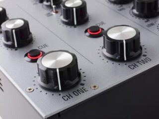 Glimpse of the new MasterSounds and Union Audio' Radius 2 2 channel Analogue Rotary DJ Mixer, 2016 - Credits : MasterSounds