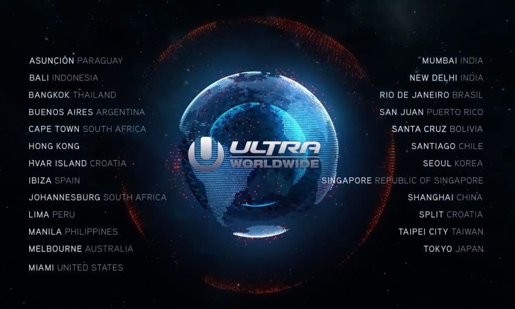 Ultra Worldwide Global calendar poster. 2017 - Credits : Ultra Worldwide