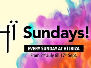 "Hï Sundays" Hï Ibiza residency poster. 2017 - Credits : Hï Ibiza