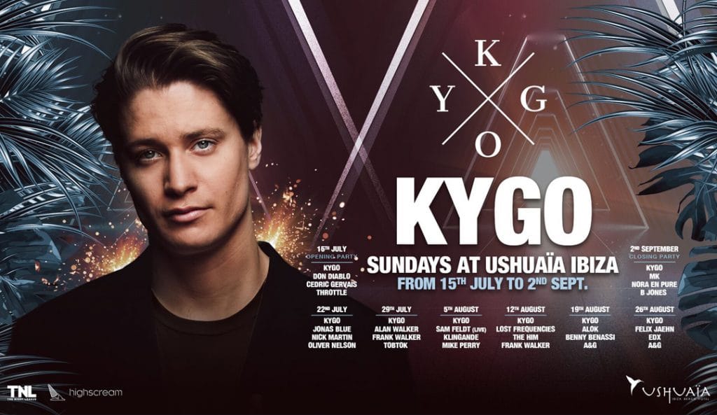 Kygo residency full Lineups poster