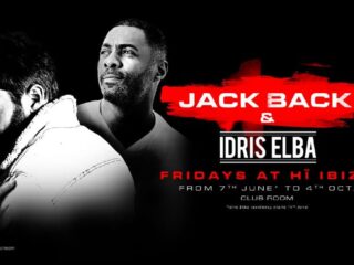 Jack Back and Idris Elba at Hï Ibiza